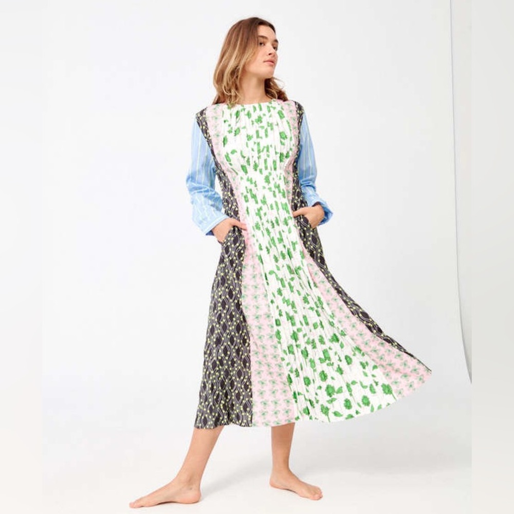 Multicolor Patterned Women's Dress